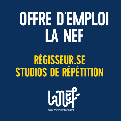 Offre d’emploi – Régisseur.se Studios de Répétition